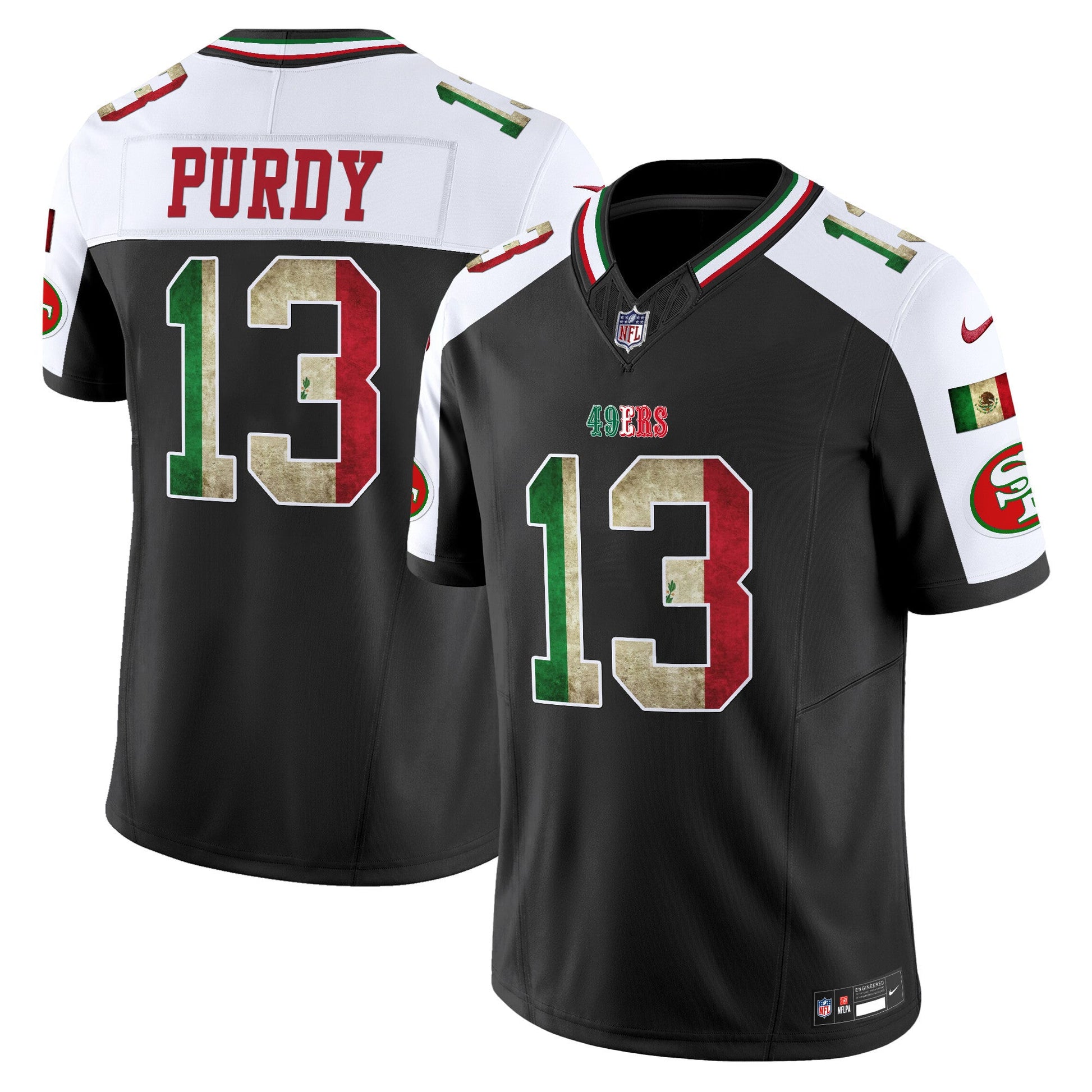 Men's 49ers Mexico Vapor Limited Jersey V4 - All Stitched