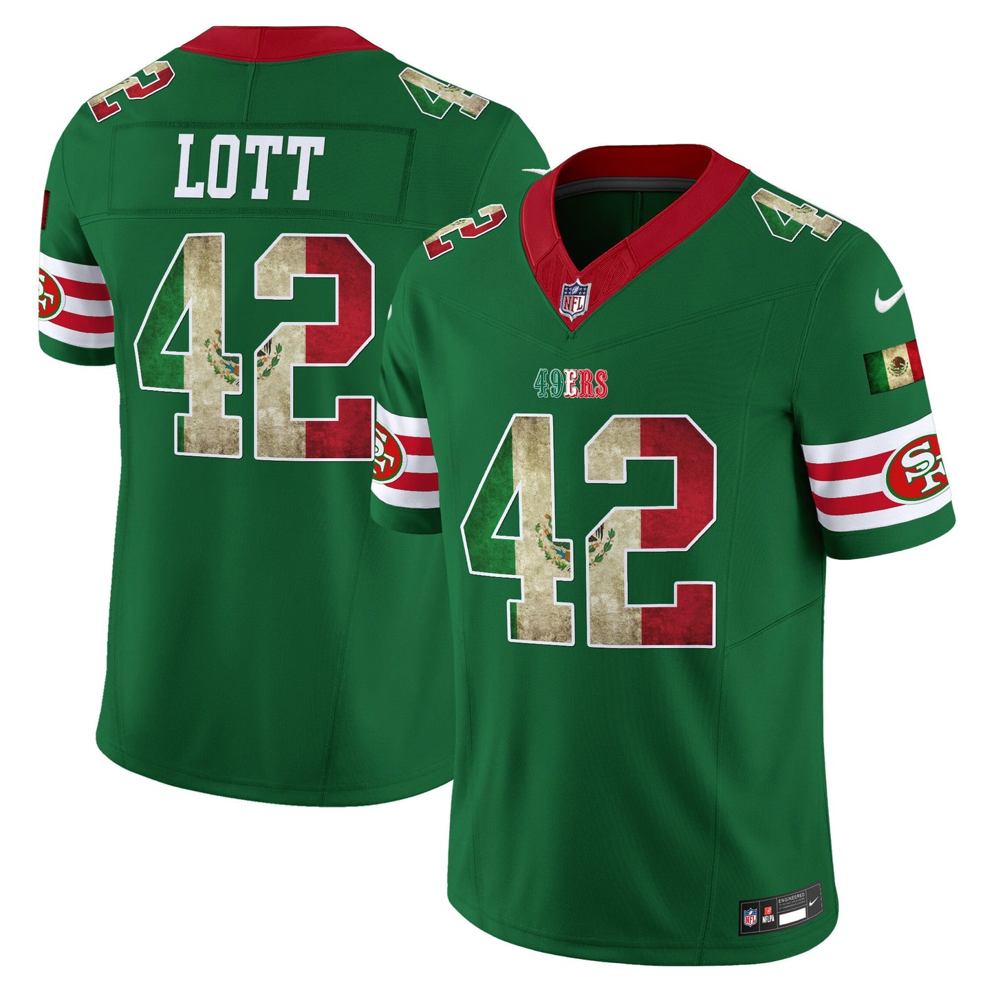 Men's 49ers Mexico Vapor Limited Jersey V4 - All Stitched