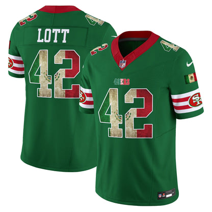 Men's 49ers Mexico Vapor Limited Jersey V4 - All Stitched