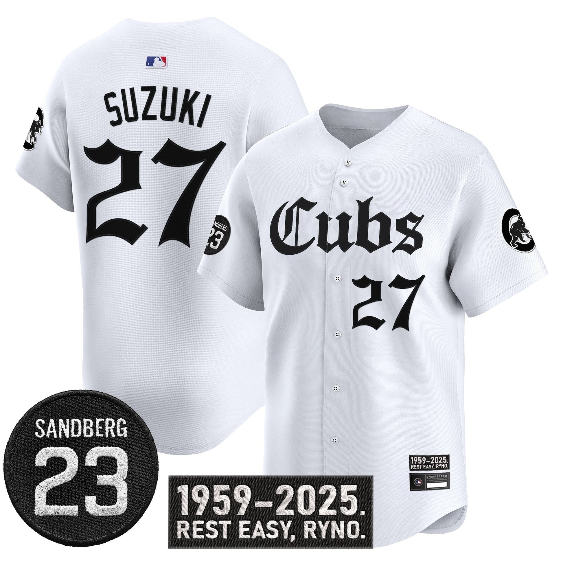 Men's Chicago Cubs 'Ryne Sandberg Tribute' Vapor Premier Limited Jersey - All Stitched
