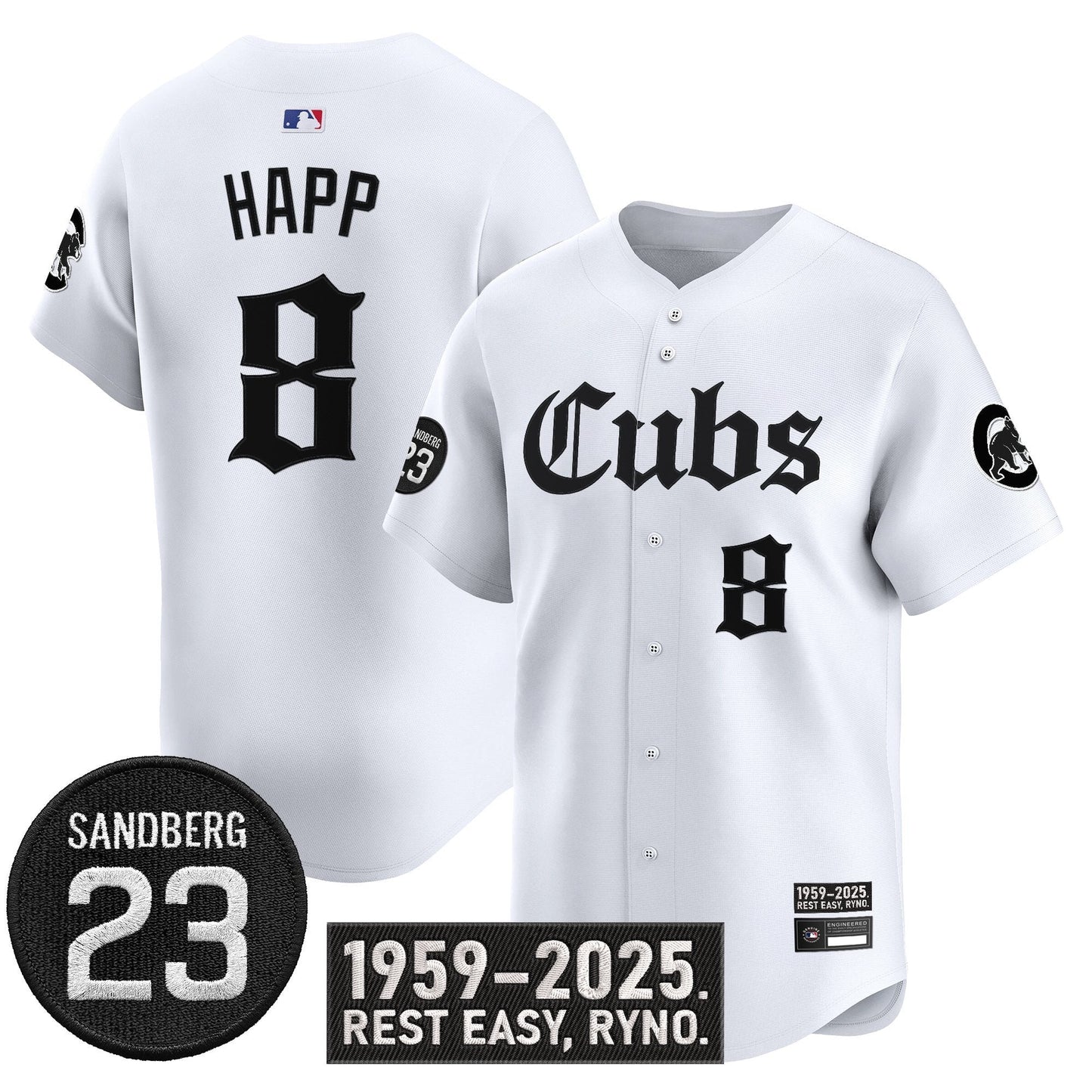 Men's Chicago Cubs 'Ryne Sandberg Tribute' Vapor Premier Limited Jersey - All Stitched