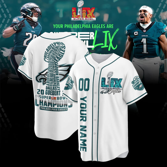 PHI Super Bowl LIX Champions Custom Limited Jersey N2