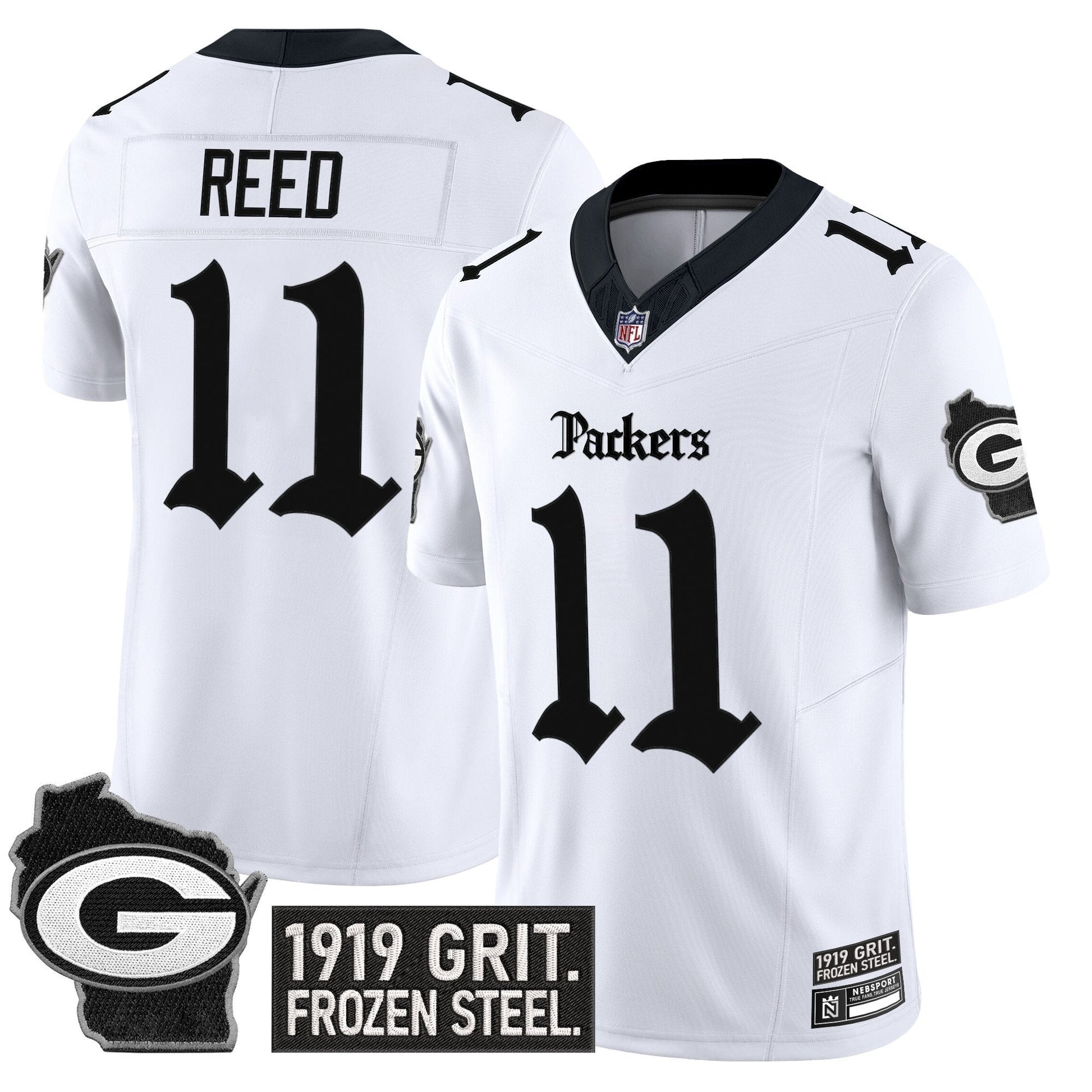 Men's Green Bay Packers 'Gothic Frozen Tundra Edition' Vapor Limited Jersey - All Stitched