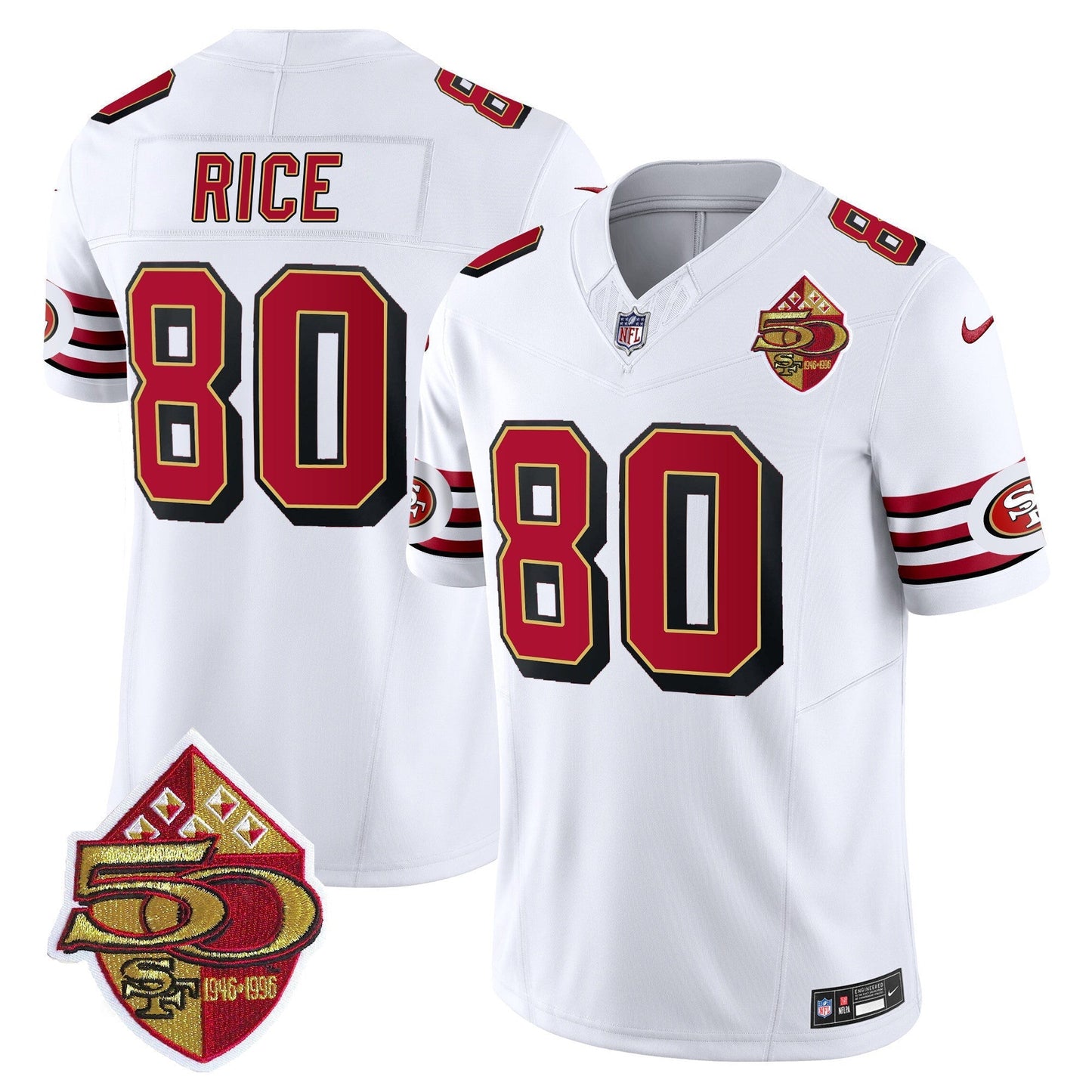 Men's 49ers 1996 Throwback Vapor Limited Jersey - All Stitched